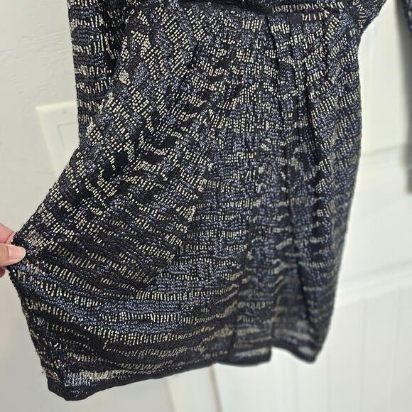 All Saints Lainey Mini Dress Women Size 4 Black Beaded Sequins Embellished - Picture 4 of 13